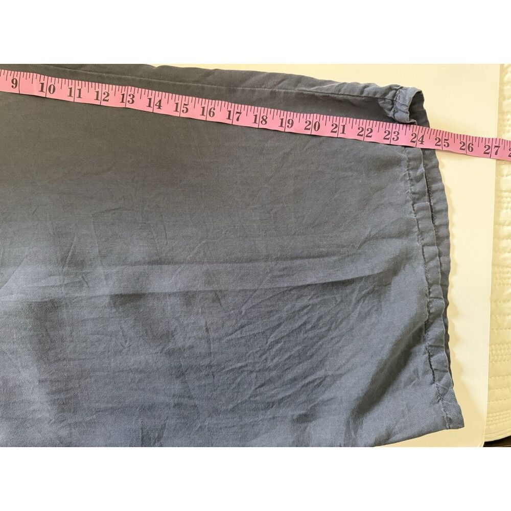 Bryn Walker 100% Tencel Flood Pant Wide Leg Pocket Lagenlook Boho Chic Beach Med - Picture 14 of 15